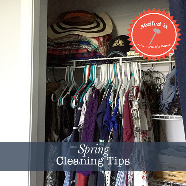 closet cleaning tips by Adventures of a Pinner Blog